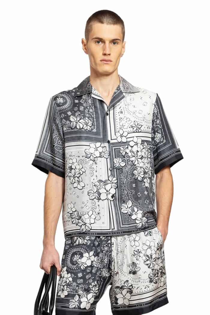 AMIRI Bandana Floral Bowling Shirt