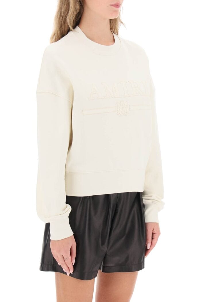 Amiri Crew-neck Sweatshirt With Logo Patch