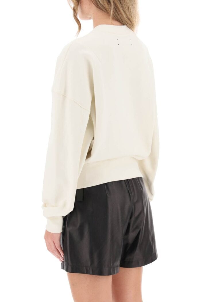 Amiri Crew-neck Sweatshirt With Logo Patch