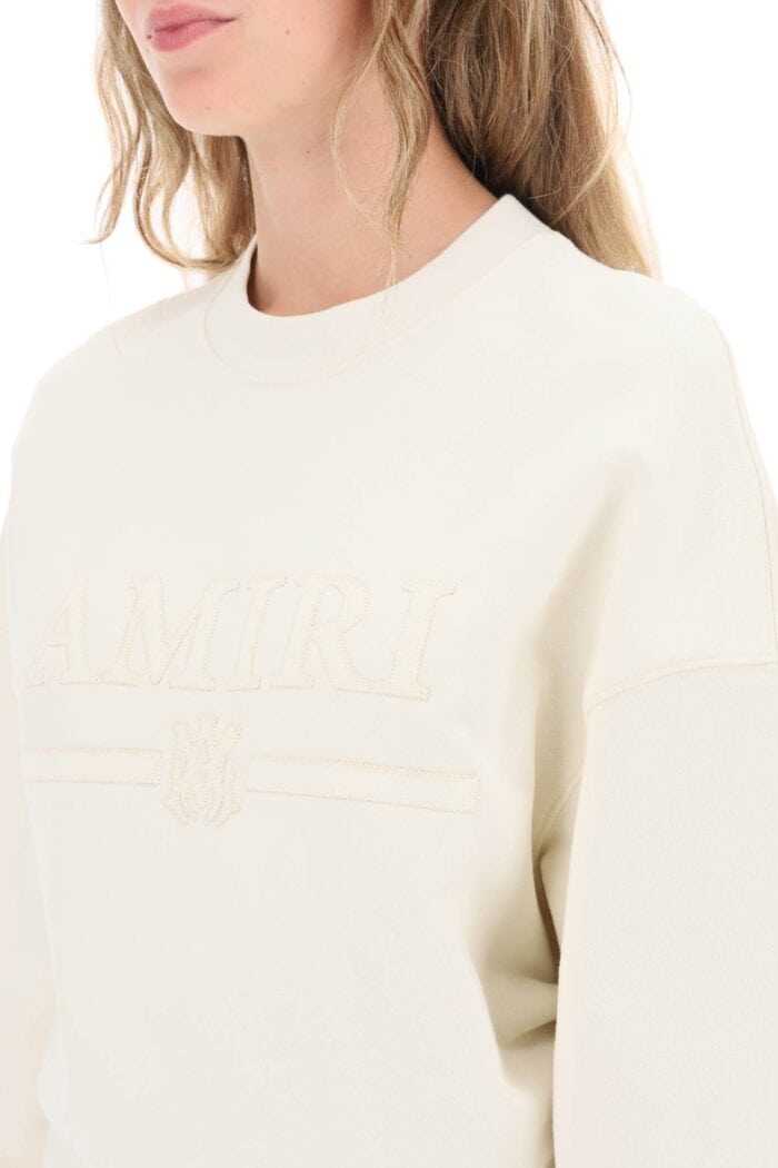 Amiri Crew-neck Sweatshirt With Logo Patch