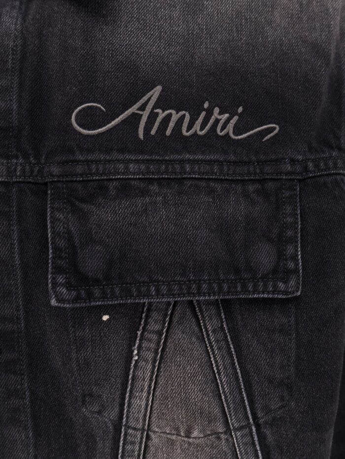 AMIRI Denim Jacket With Embroidered Logo On The Front