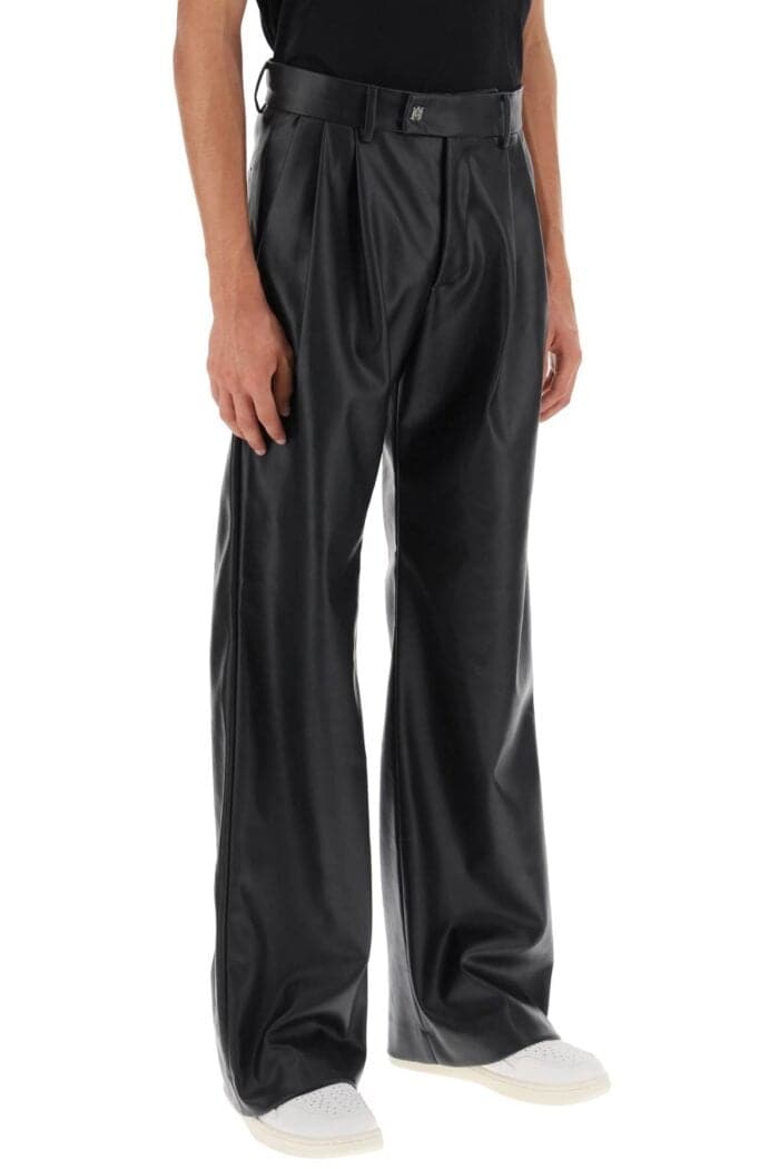 Amiri Faux Leather Wide Leg Pants