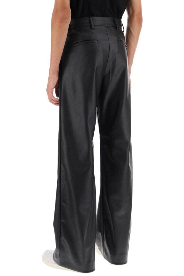 Amiri Faux Leather Wide Leg Pants