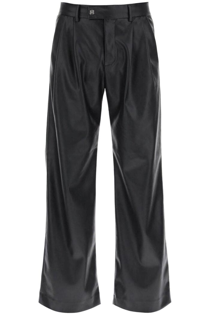 Amiri Faux Leather Wide Leg Pants