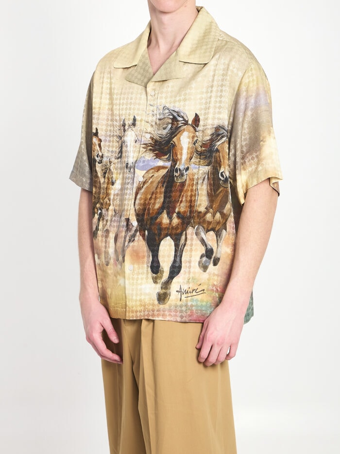 Amiri Horses print shirt