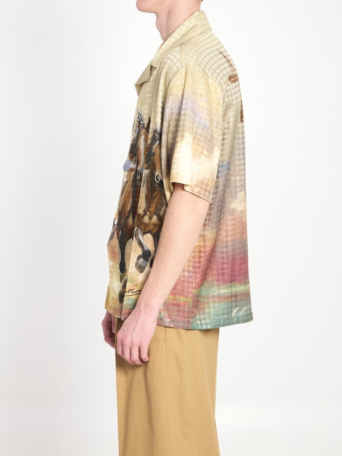 Amiri Horses print shirt