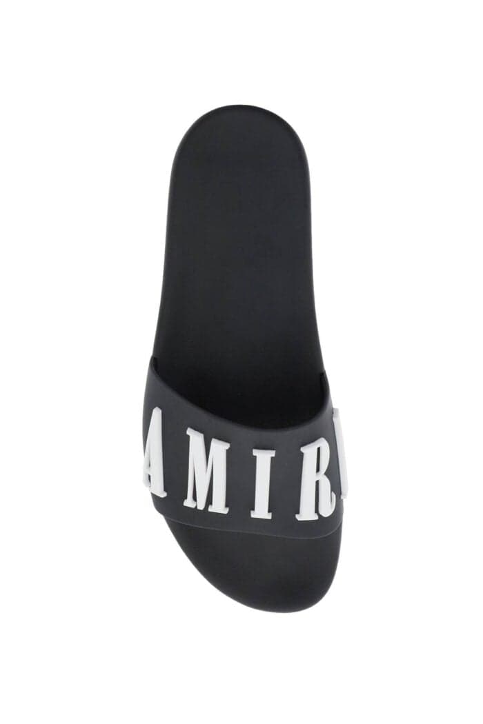 Amiri Logo Rubber Slides