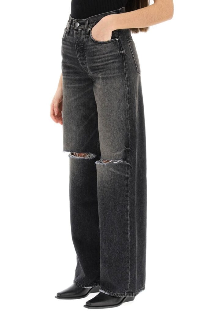 Amiri Ripped Jeans With Wide Leg