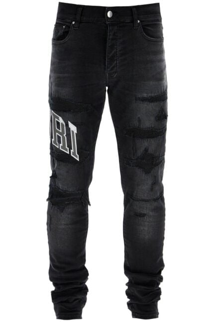 AMIRI Skinny Jeans With Varsity Logo