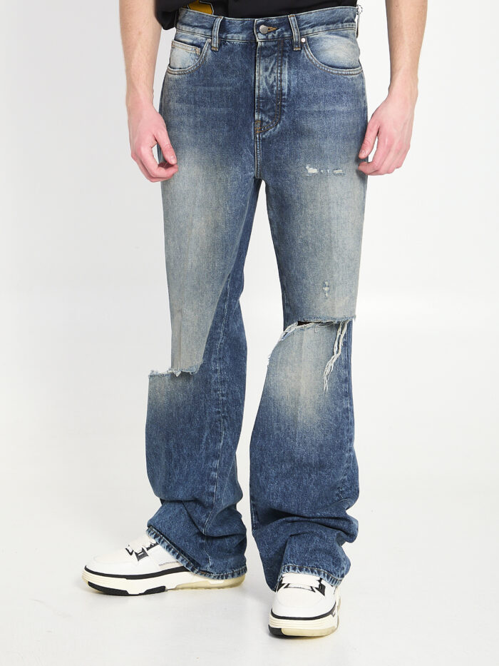 Amiri Slashed boot cut jeans