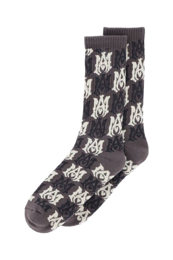 Amiri Socks With Ma Pattern