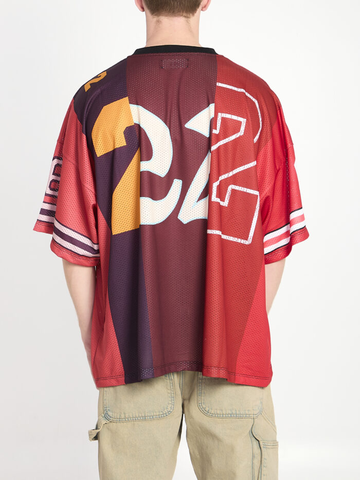 Amiri Spliced oversized mesh T-shirt