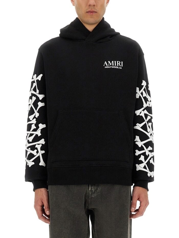 AMIRI STACKED BONES PRINT HOODIE