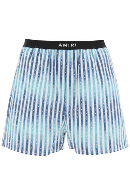 Amiri Striped Poplin Shorts