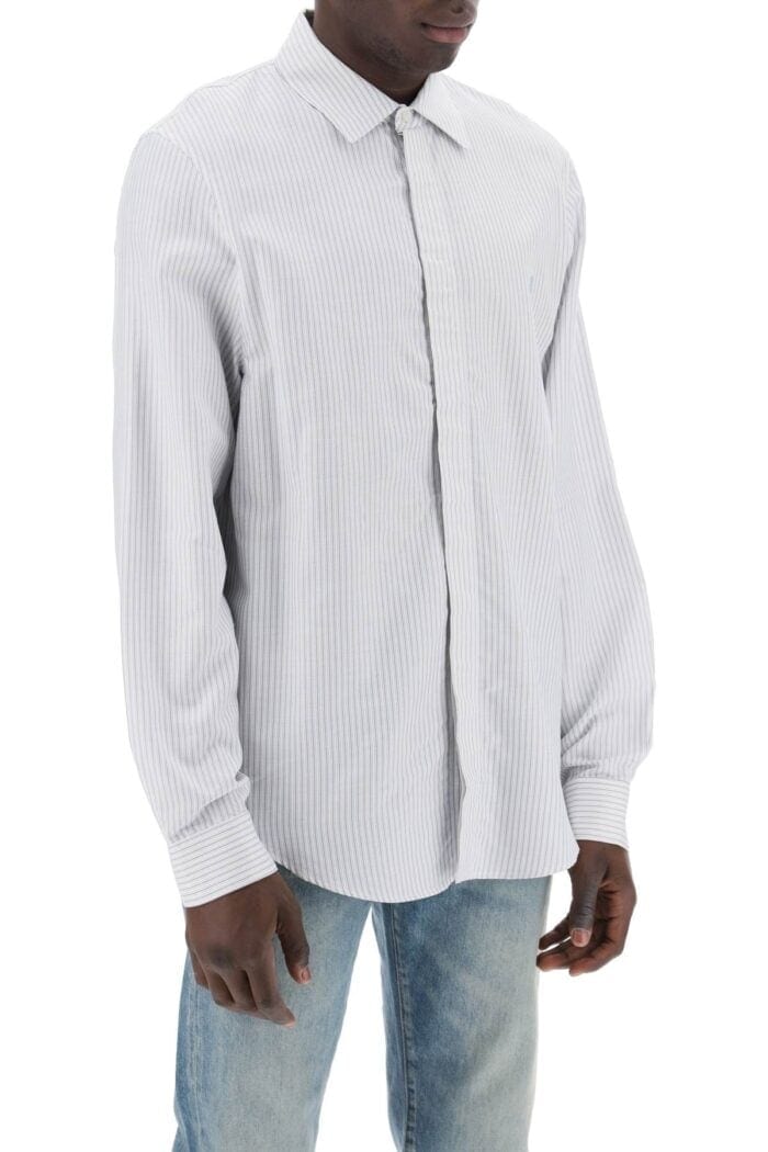 Amiri Striped Shirt With Embroidered Ma - Image 4