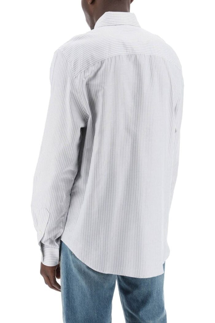Amiri Striped Shirt With Embroidered Ma - Image 3