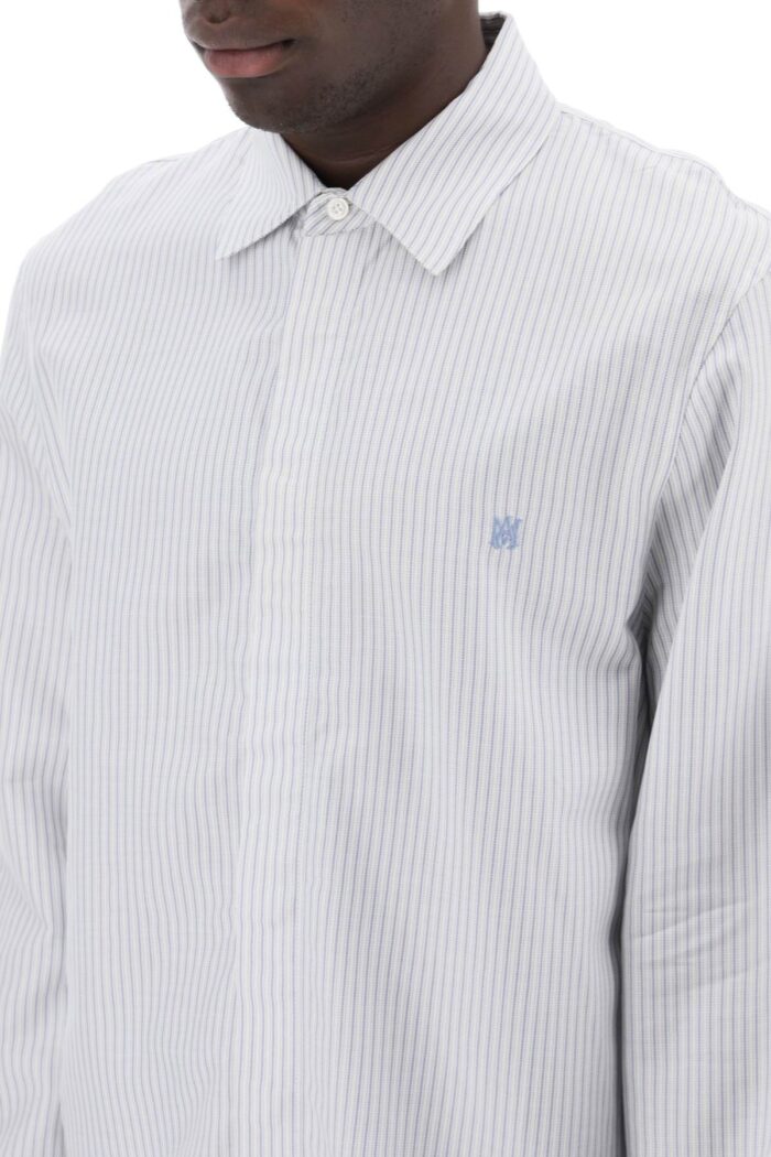 Amiri Striped Shirt With Embroidered Ma - Image 2