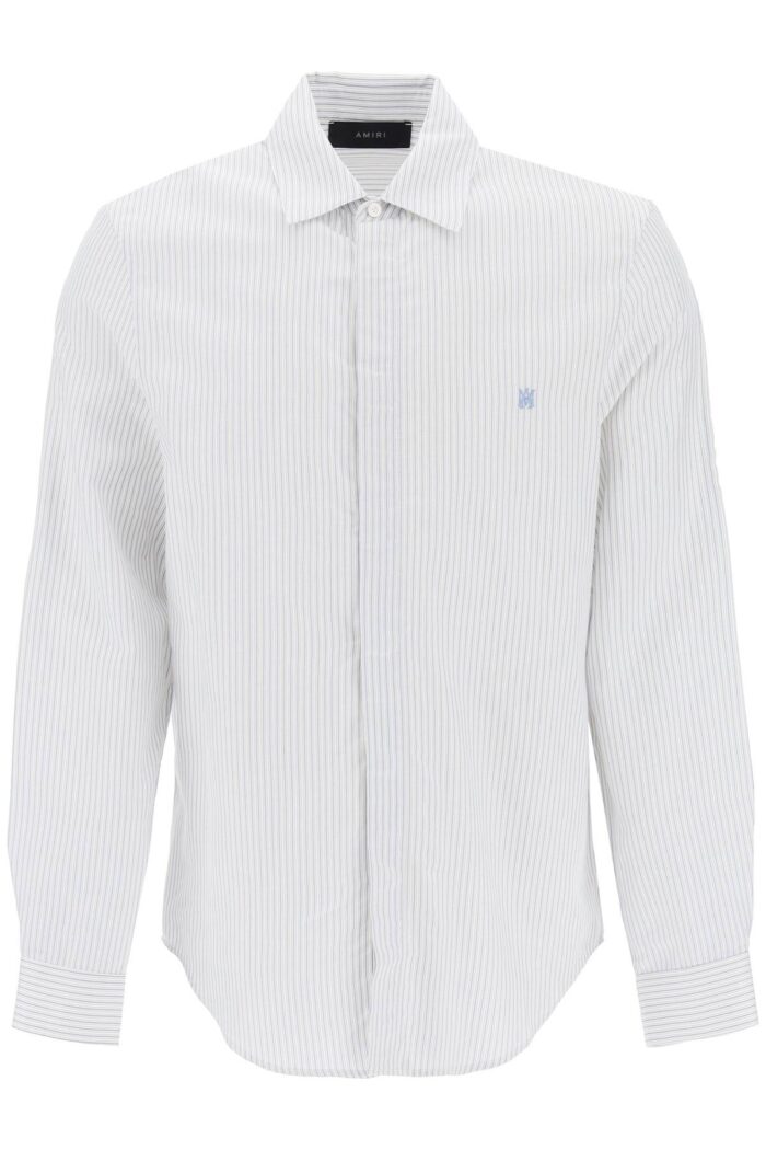 Amiri Striped Shirt With Embroidered Ma - Image 1