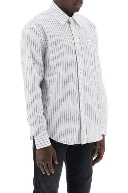 AMIRI Striped Shirt With Staggered Logo