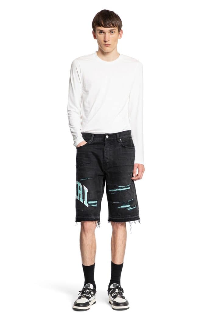 AMIRI Varsity Logo Repair Shorts