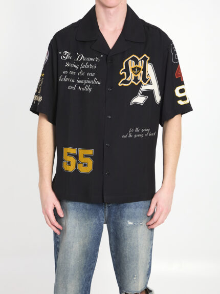 Amiri Varsity patch oversized shirt