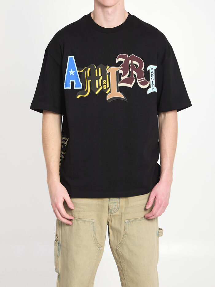 Amiri Varsity patch oversized T-shirt