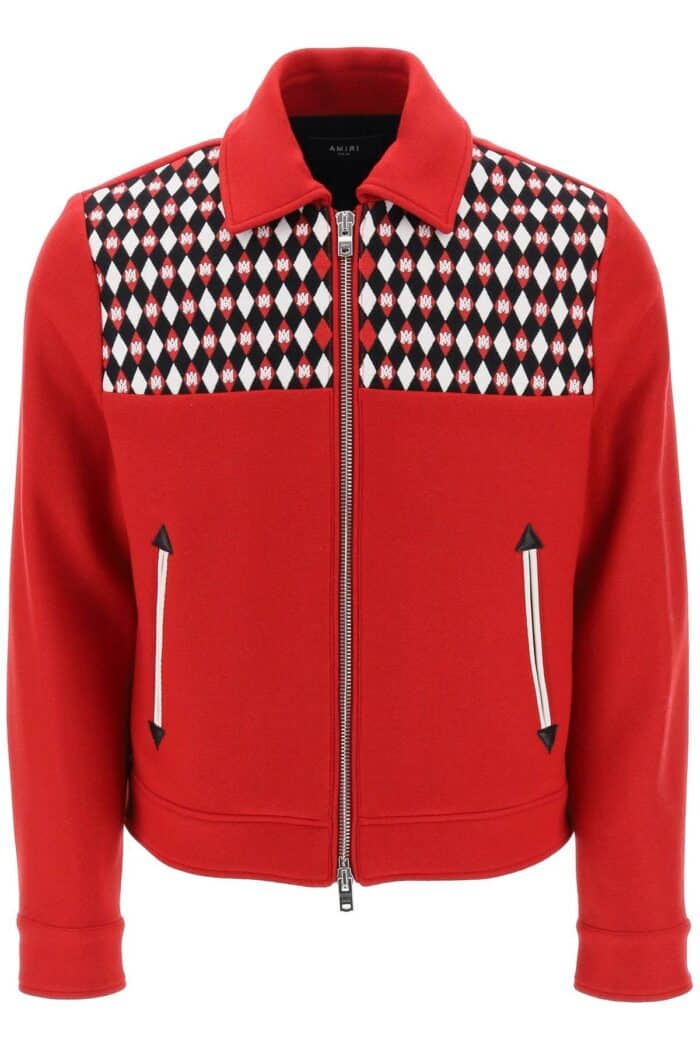 Amiri Wool Blouson Jacket With Embroidered Yoke Amiri Wool Blouson Jacket With Embroidered Yoke