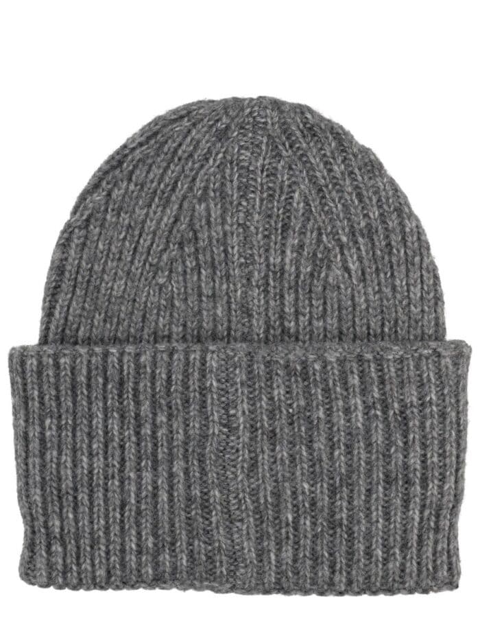 AMISH RIBBED BEANIE WITH LOGO
