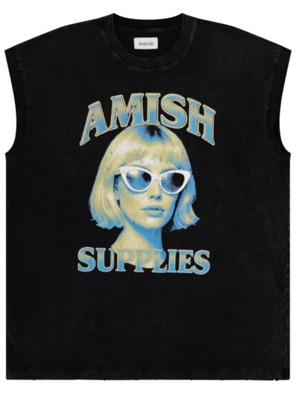 AMISH TOP CON STAMPA