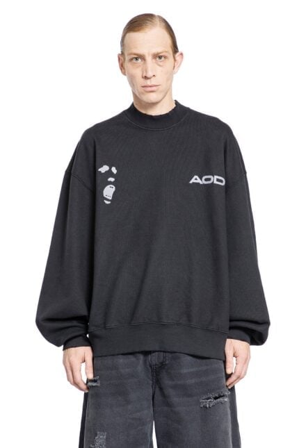 AN OTHER DATE Mock Neck Logo Sweatshirt