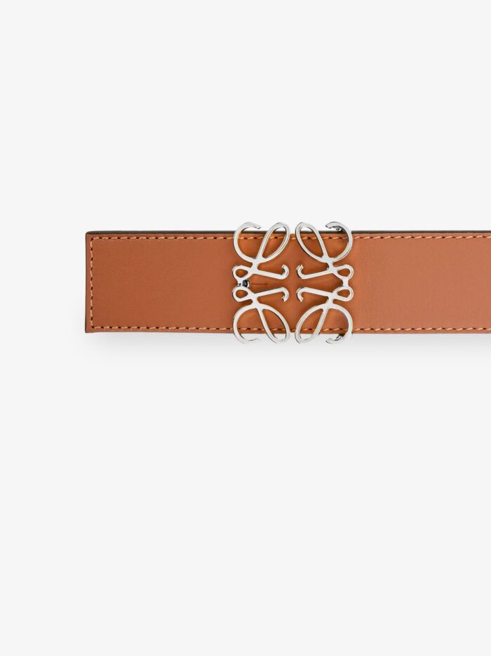 LOEWE Anagram Reversible Leather Belt