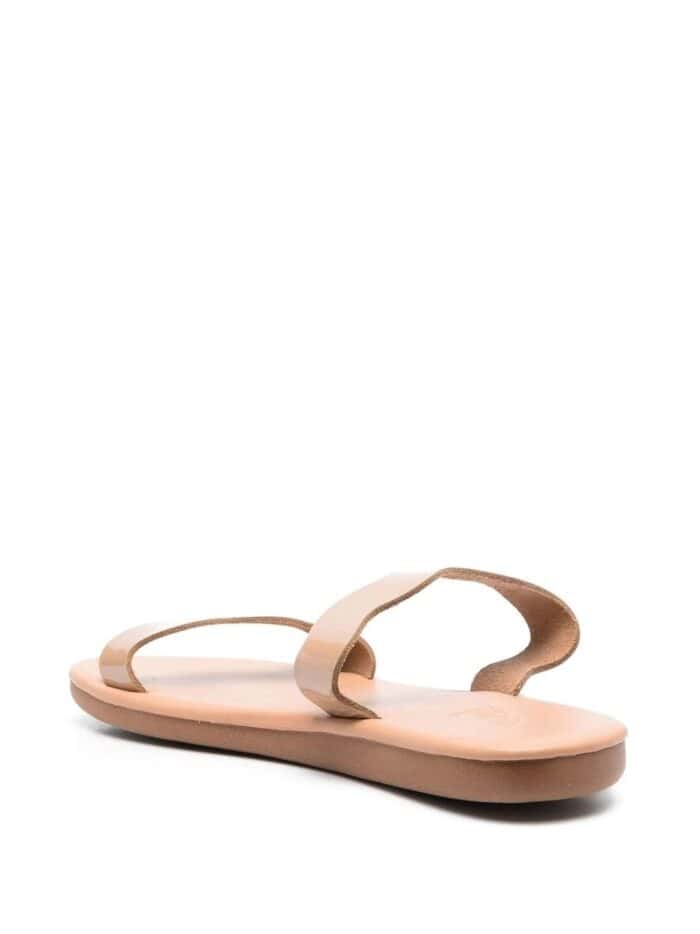 ANCIENT GREEK SANDAL Kastos Ff Patent Nude Sandals