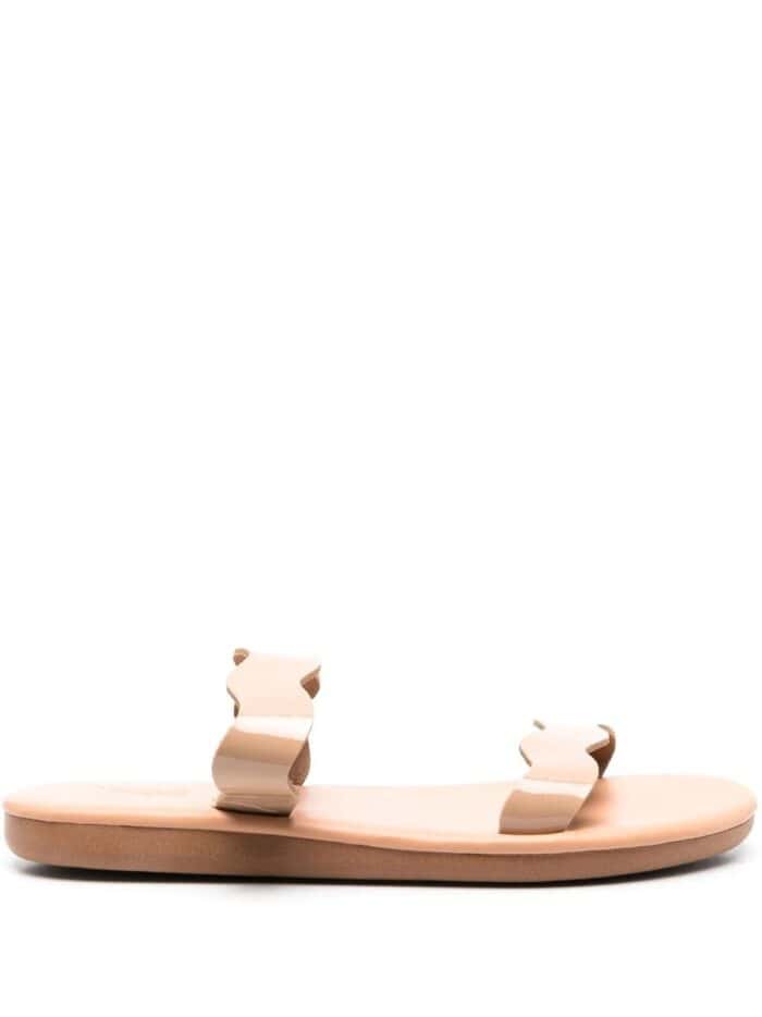 ANCIENT GREEK SANDAL Kastos Ff Patent Nude Sandals