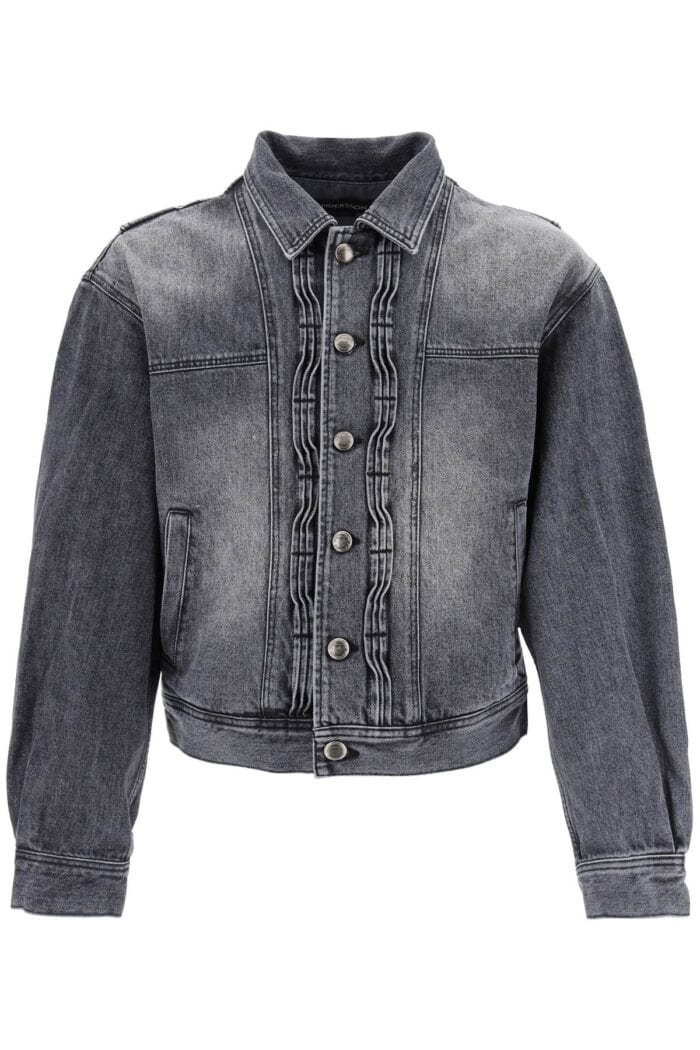 Andersson Bell Denim Jacket With Wavy Details