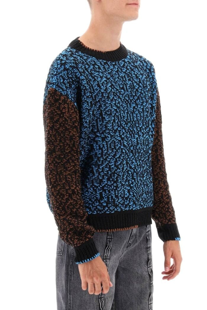 Andersson Bell Multicolored Net Cotton Blend Sweater