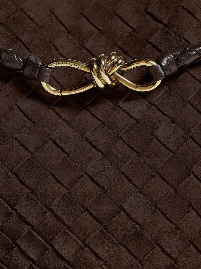 Bottega Veneta Andiamo Medium Suede Handbag