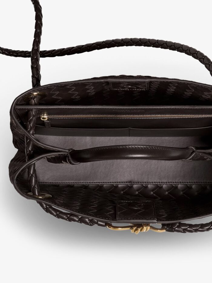 Bottega Veneta Andiamo Medium Suede Handbag