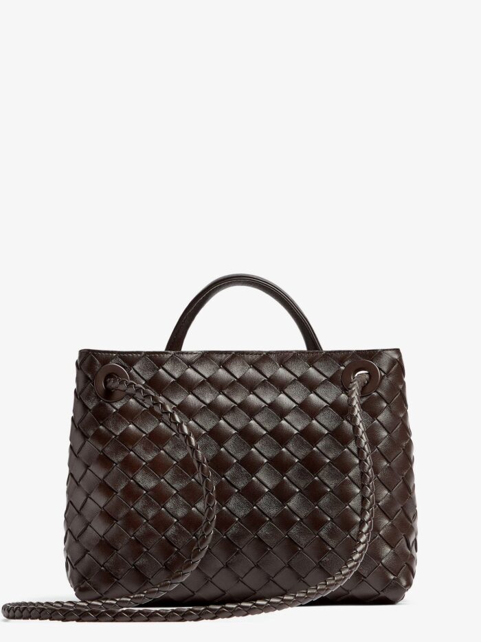 Bottega Veneta Andiamo Small Leather Crossbody Bag With Intrecciato Motif