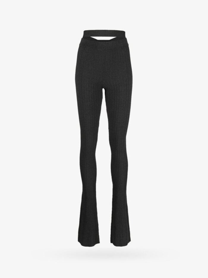 ANDREA ADAMO Ribbed Knit Trouser