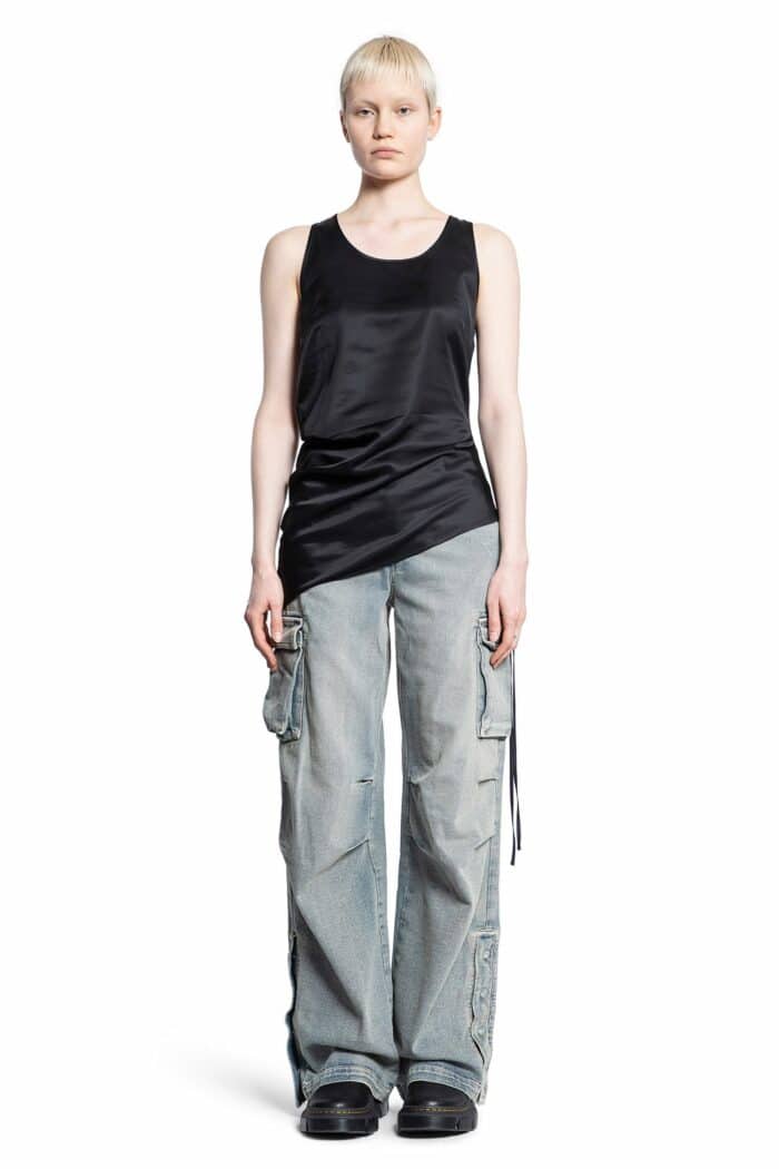 ANDREA YA AQOV Denim Cargo Pants