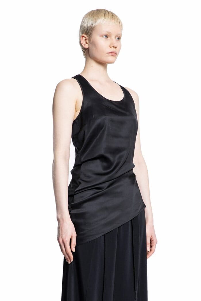 ANDREA YA AQOV Draped Viscose Tank Top