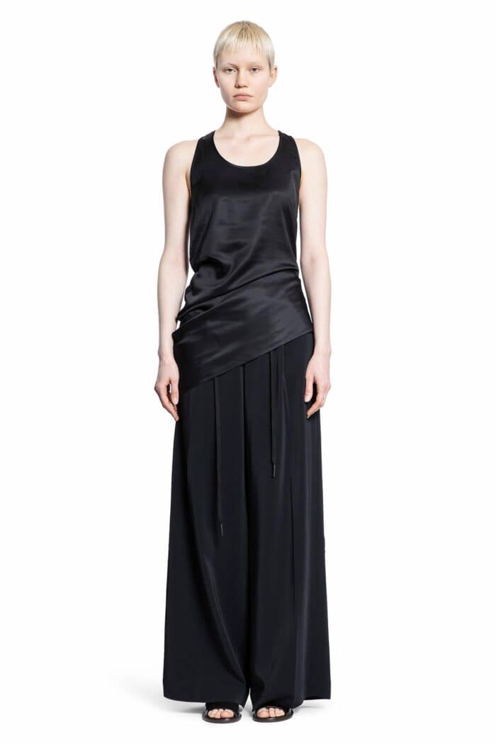 ANDREA YA AQOV Draped Viscose Tank Top