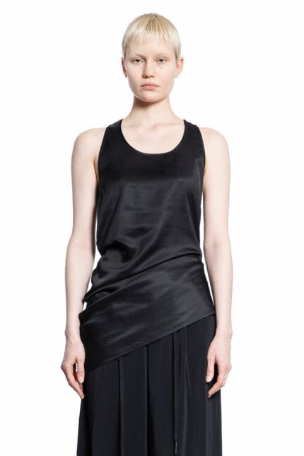 ANDREA YA AQOV Draped Viscose Tank Top