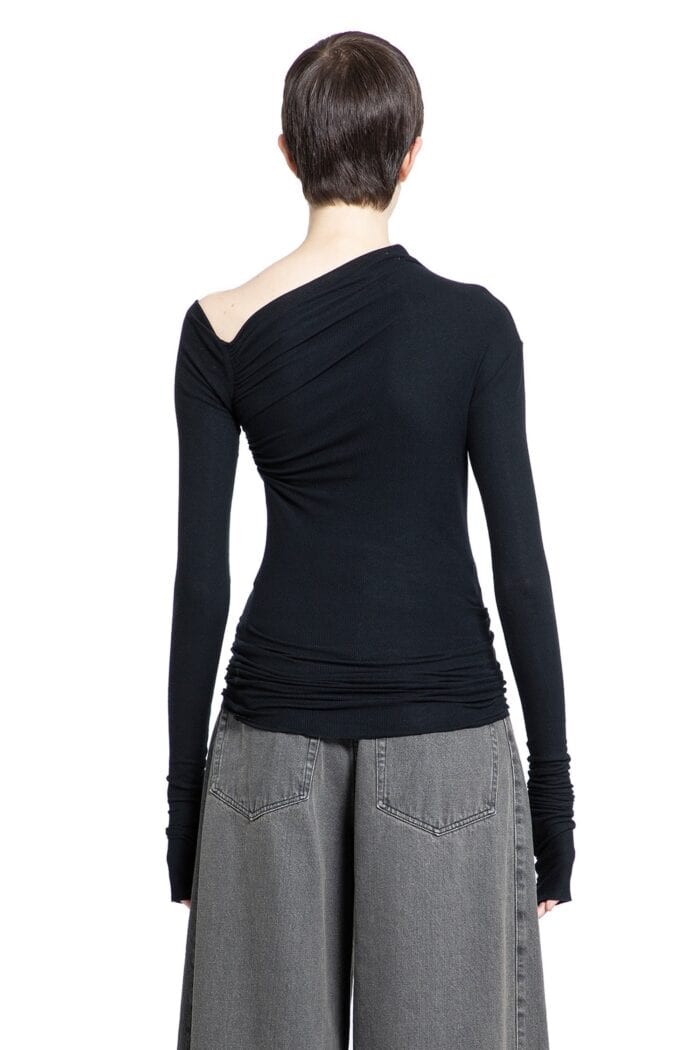 ANDREA YA AQOV Ribbed Asymmetric Top