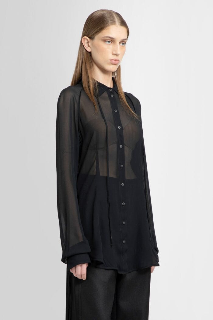 ANDREA YA AQOV Sheer Viscose Shirt