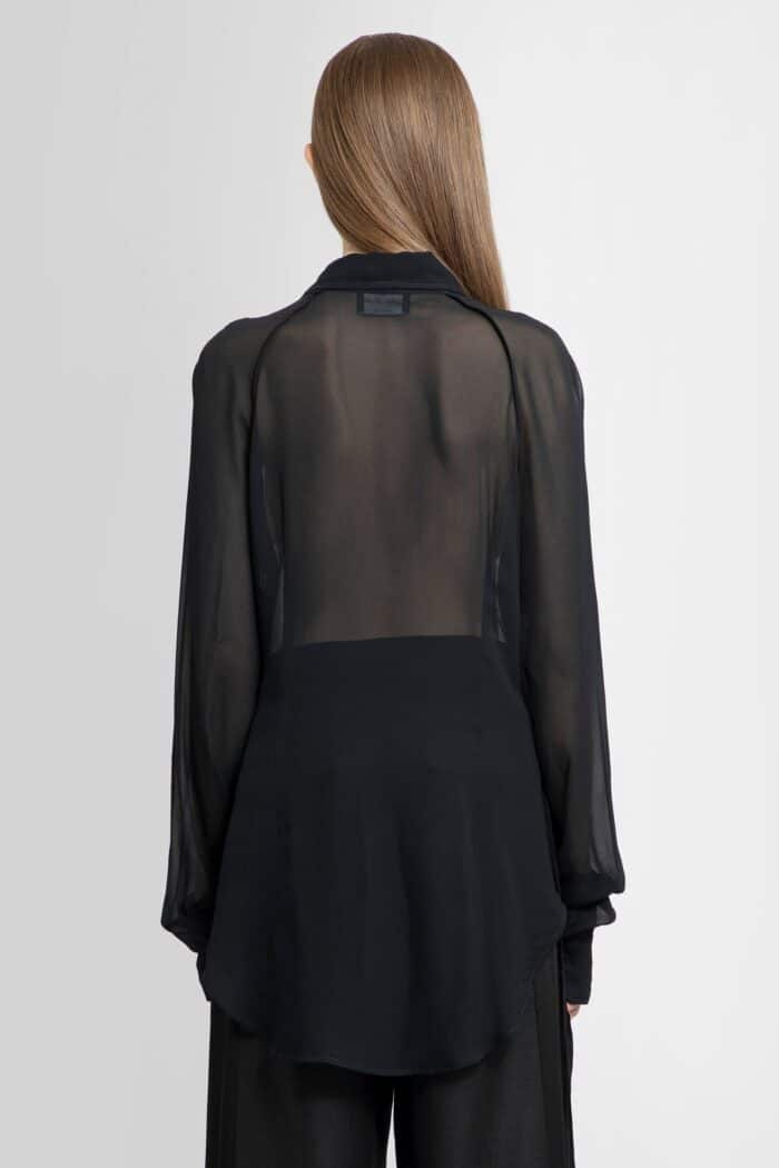 ANDREA YA AQOV Sheer Viscose Shirt