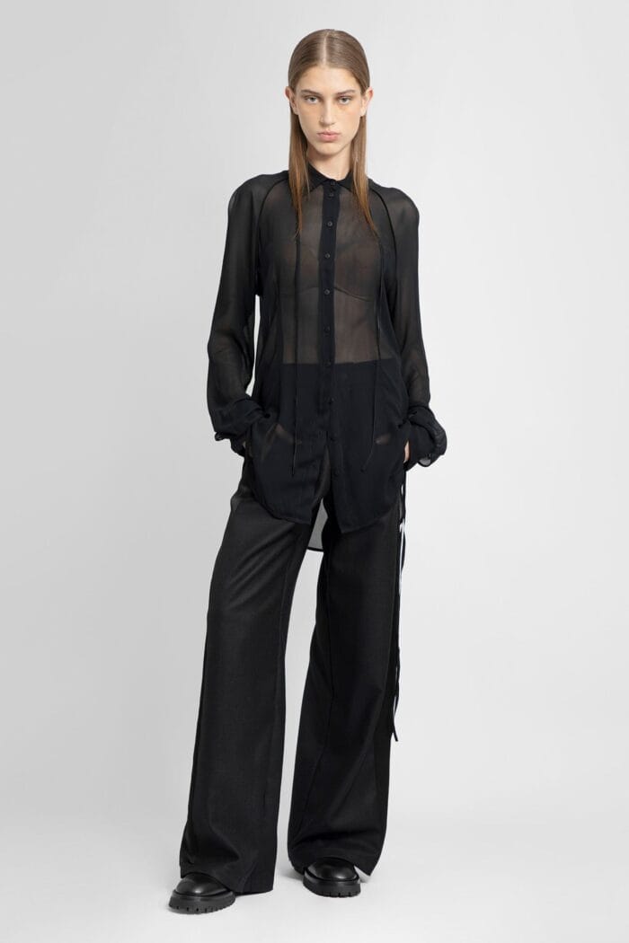 ANDREA YA AQOV Sheer Viscose Shirt