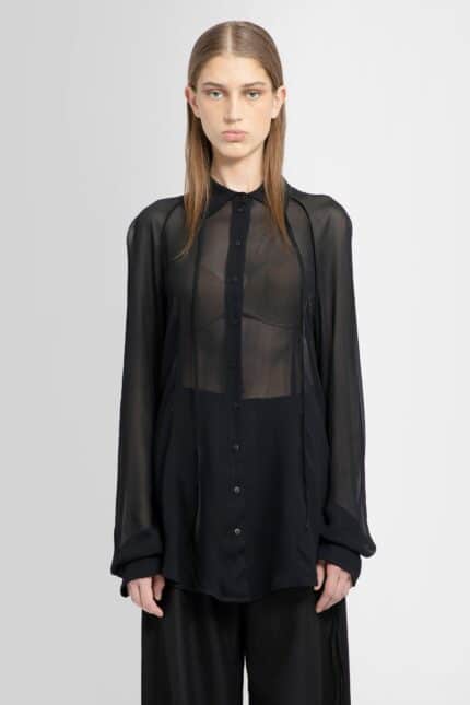 ANDREA YA AQOV Sheer Viscose Shirt