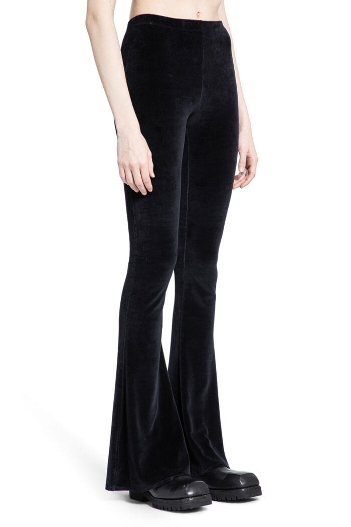 ANDREA YA AQOV Velvet Flared Pants