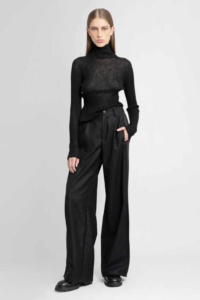 ANDREA YA AQOV Wide Leg Wool Trousers